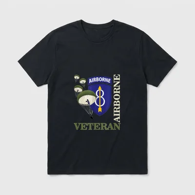 8th Airborne Division Veteran T-Shirt – Classic T-Shirt in Black