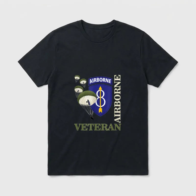 8th Airborne Division Veteran T-Shirt – Classic T-Shirt in Black