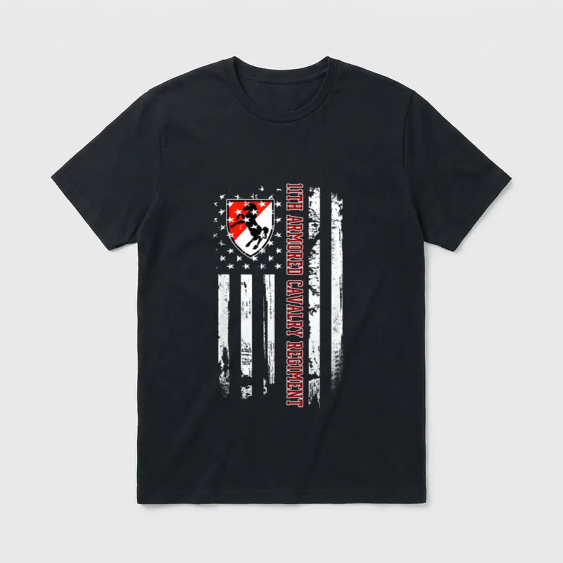 Armored Cavalry Veteran Christmas T-Shirt – Classic T-Shirt in Black
