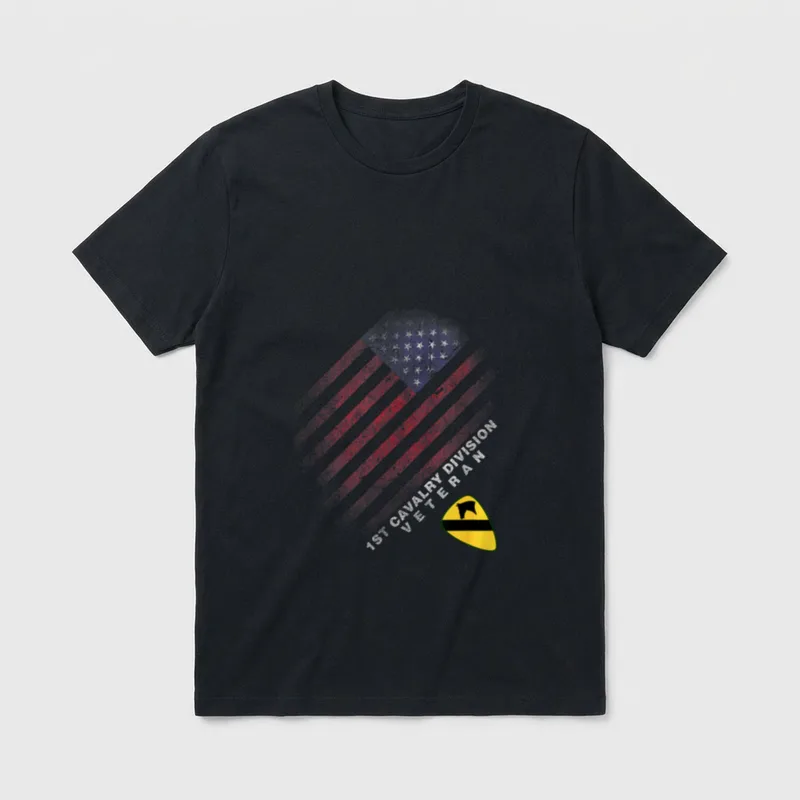 Cavalry Soldier Veterans Day T-Shirt – Classic T-Shirt in Black