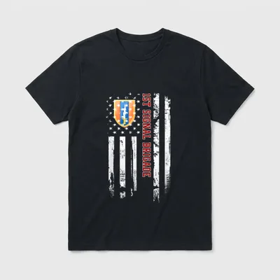1st Signal Brigade Veteran T-Shirt – Classic T-Shirt in Black