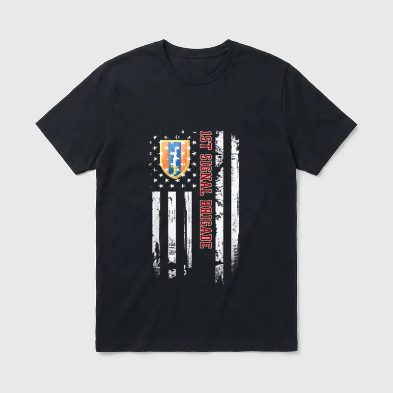 1st Signal Brigade Veteran T-Shirt – Classic T-Shirt in Black