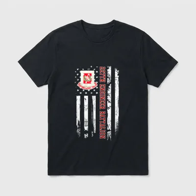 27th Engineer Battalion Veteran T-Shirt – Classic T-Shirt in Black