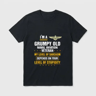 Naval Aviation Veteran Christmas T-Shirt – Classic T-Shirt in Black