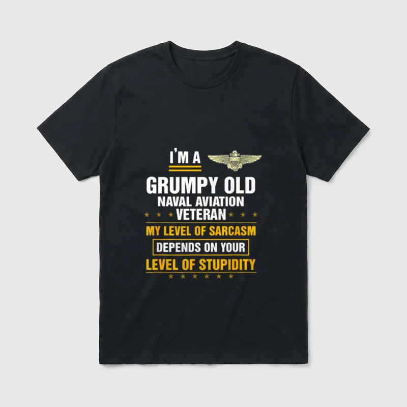 Naval Aviation Veteran Christmas T-Shirt – Classic T-Shirt in Black