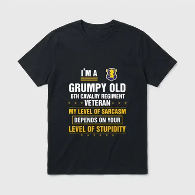 Military Cavalry Veteran Christmas T-Shirt – Classic T-Shirt in Black