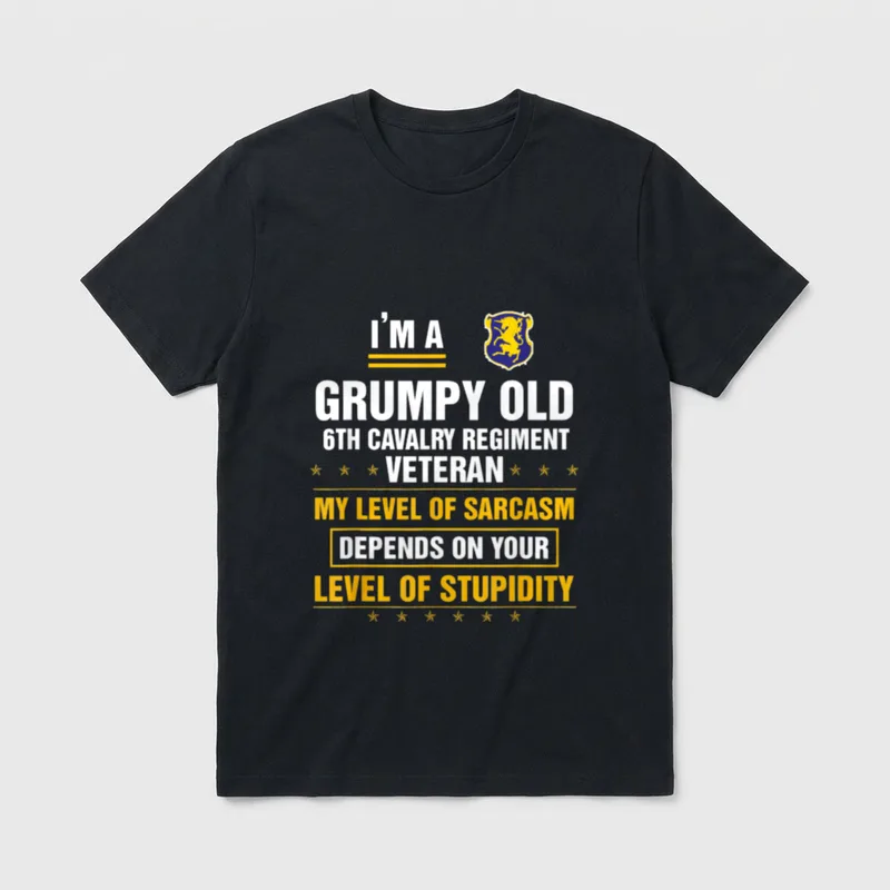 Military Cavalry Veteran Christmas T-Shirt – Classic T-Shirt in Black