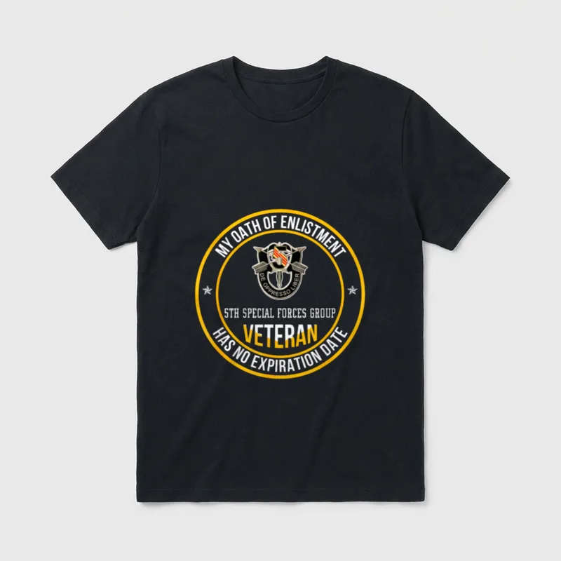 5th Special Forces Group Veteran Oath T-Shirt – Classic T-Shirt in Black