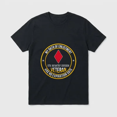 5th Infantry Division Veteran My Oath T-Shirt – Classic T-Shirt in Black