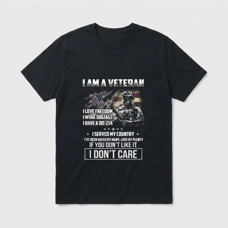 I'm a Veteran I Wore Dogtags T-Shirt – Classic T-Shirt in Black