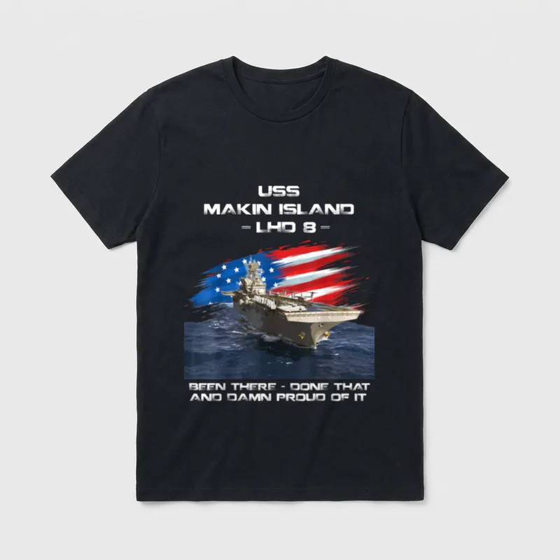 Island LHD-8 Amphibious Assault Ship Veteran T-Shirt – Classic T-Shirt in Black