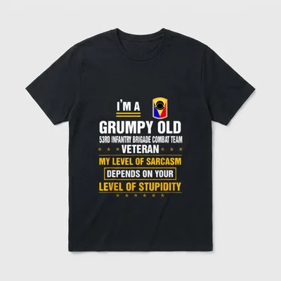 53rd Infantry Brigade Combat Team Veteran T-Shirt – Classic T-Shirt in Black