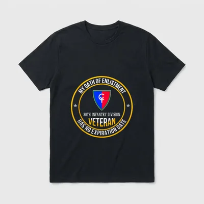 38th Infantry Division Veteran My Oath T-Shirt – Classic T-Shirt in Black