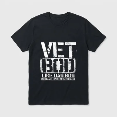 Veteran Back Pain Humor T-Shirt – Classic T-Shirt in Black