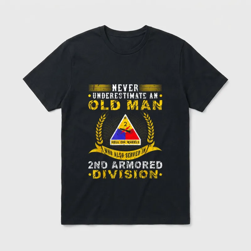 Old Man Military Army Veteran T-Shirt – Classic T-Shirt in Black