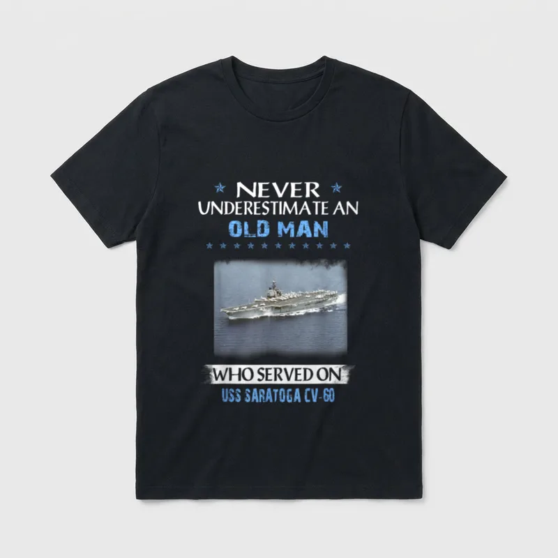 Navy Aircraft Carrier Dad T-Shirt – Classic T-Shirt in Black