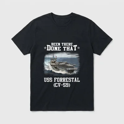 Navy Aircraft Carrier Veteran T-Shirt – Classic T-Shirt in Black