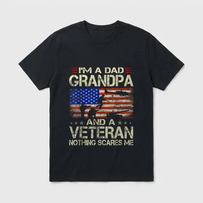 I'm a Dad Grandpa and Retro T-Shirt – Classic T-Shirt in Black