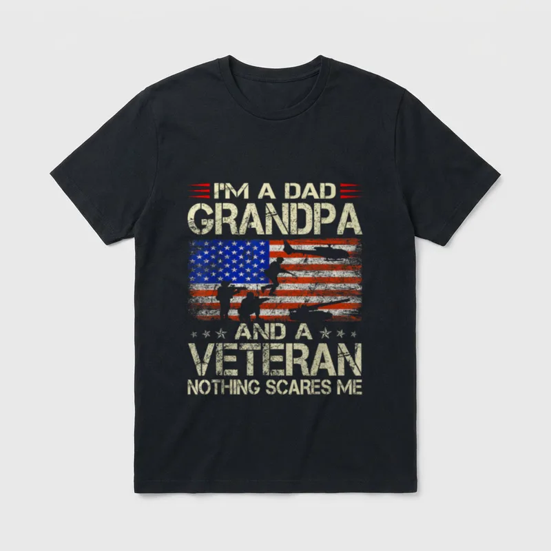 I'm a Dad Grandpa and Retro T-Shirt – Classic T-Shirt in Black