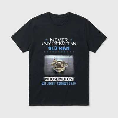 USS John F Kennedy Veteran T-Shirt – Classic T-Shirt in Black