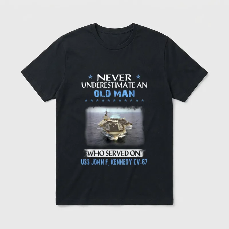 USS John F Kennedy Veteran T-Shirt – Classic T-Shirt in Black