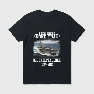 USS Independence CV-62 Veterans Day Military T-Shirt – Classic T-Shirt in Black
