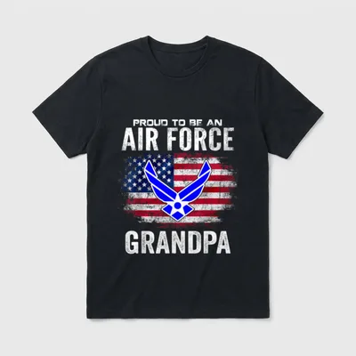 Air Force Grandpa Veteran T-Shirt – Classic T-Shirt in Black