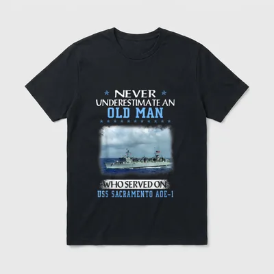 Navy Veterans Day Father T-Shirt – Classic T-Shirt in Black