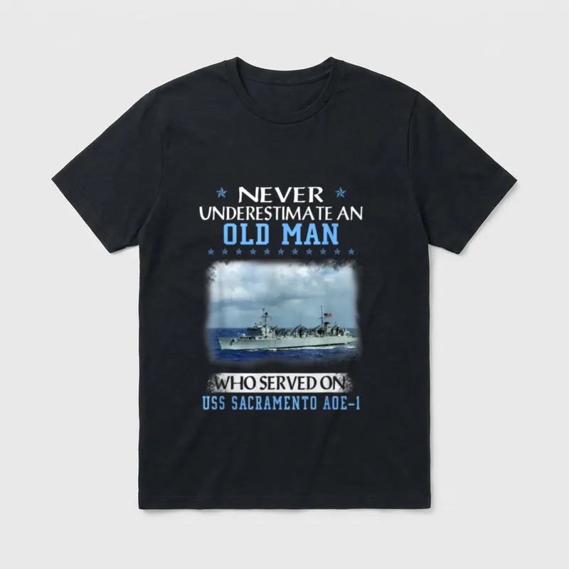 Navy Veterans Day Father T-Shirt – Classic T-Shirt in Black