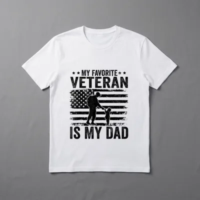 Veterans Day Dad Gift T-Shirt – Classic T-Shirt in Black