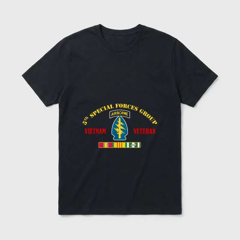 Vietnam Veteran Papa Christmas T-Shirt – Classic T-Shirt in Black