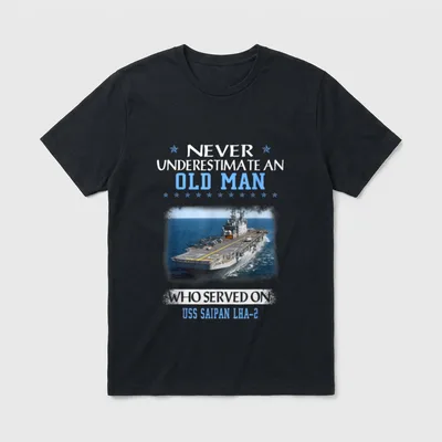 Navy Veteran Father Day T-Shirt – Classic T-Shirt in Black