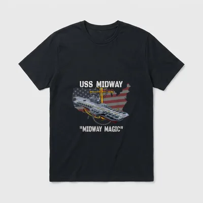USS Midway Veteran Sailor T-Shirt – Classic T-Shirt in Black