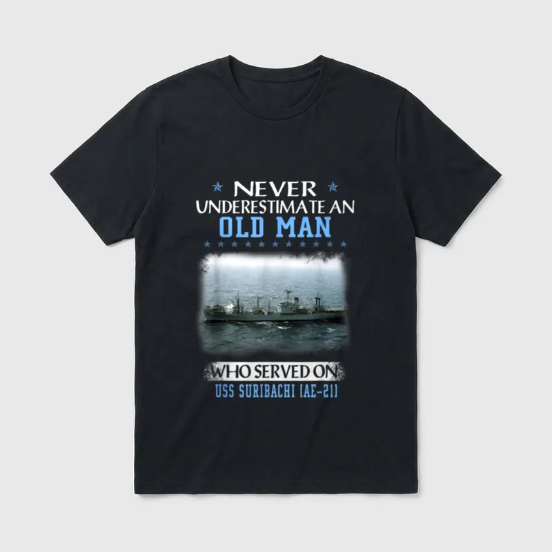 Military Ship Veteran Dad T-Shirt – Classic T-Shirt in Black