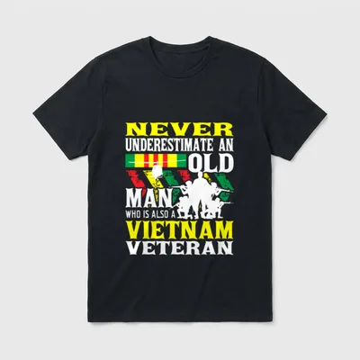 Patriotic Old Man T-Shirt – Classic T-Shirt in Black