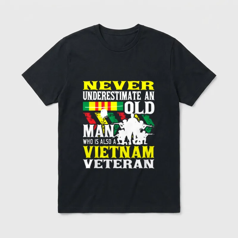 Patriotic Old Man T-Shirt – Classic T-Shirt in Black