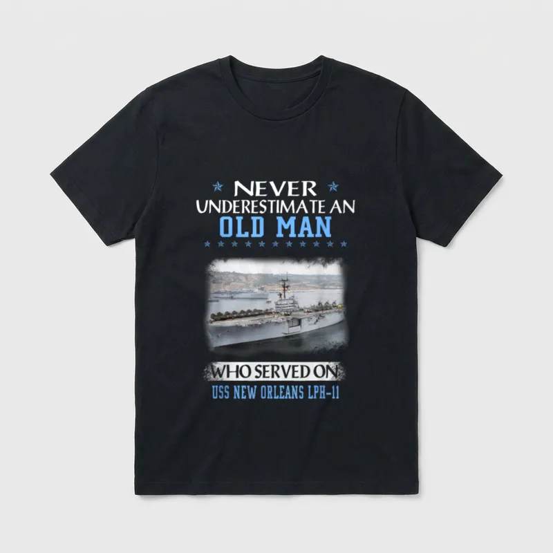 USS New Orleans LPH-11 Veterans Day T-Shirt – Classic T-Shirt in Black