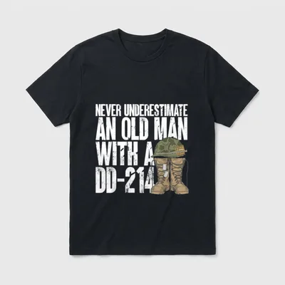Veterans Day DD-214 T-Shirt – Classic T-Shirt in Black