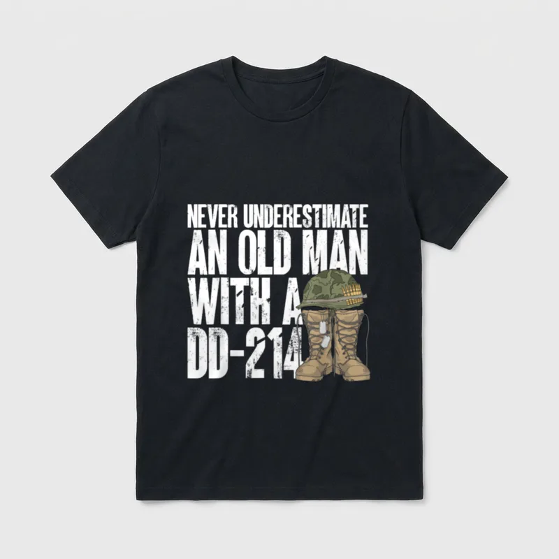 Veterans Day DD-214 T-Shirt – Classic T-Shirt in Black