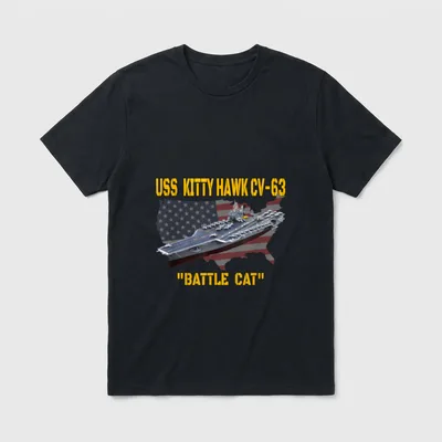 Aircraft Carrier Dad Veterans Day T-Shirt – Classic T-Shirt in Black