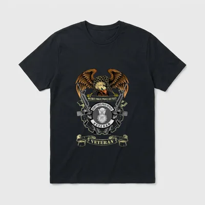 Air Force Security Forces Veteran T-Shirt – Classic T-Shirt in Black