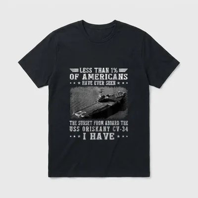 USS Oriskany CV-34 Veteran T-Shirt – Classic T-Shirt in Black