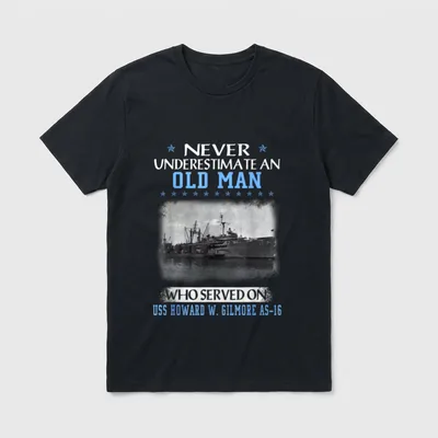 USS Howard Gilmore Veteran T-Shirt – Classic T-Shirt in Black