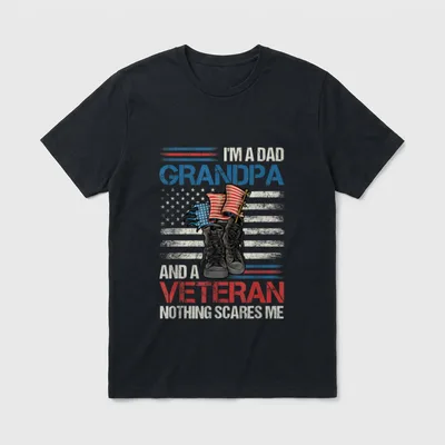 Military Dad Grandpa Shirt T-Shirt – Classic T-Shirt in Black