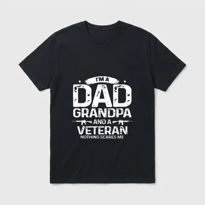 Military Veteran Grandpa Shirt T-Shirt – Classic T-Shirt in Black