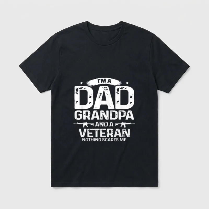 Military Veteran Grandpa Shirt T-Shirt – Classic T-Shirt in Black