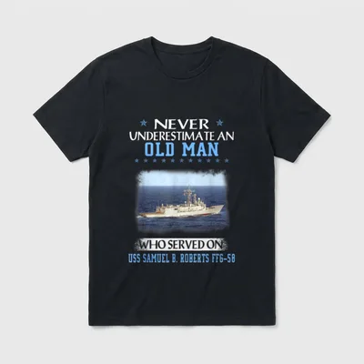 USS Samuel B. Roberts Veteran T-Shirt – Classic T-Shirt in Black