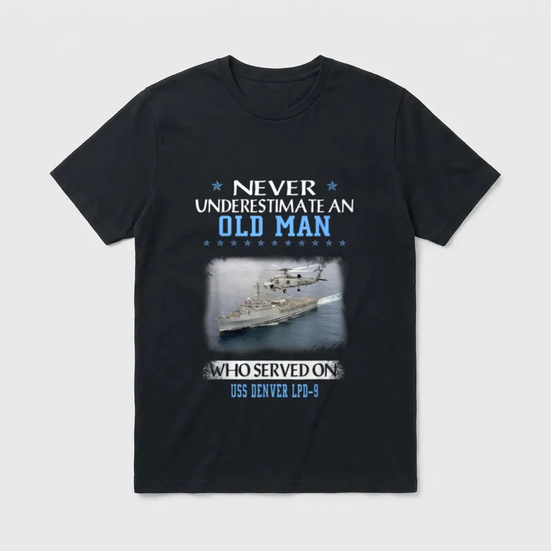 Amphibious Transport Dock Navy Father T-Shirt – Classic T-Shirt in Black