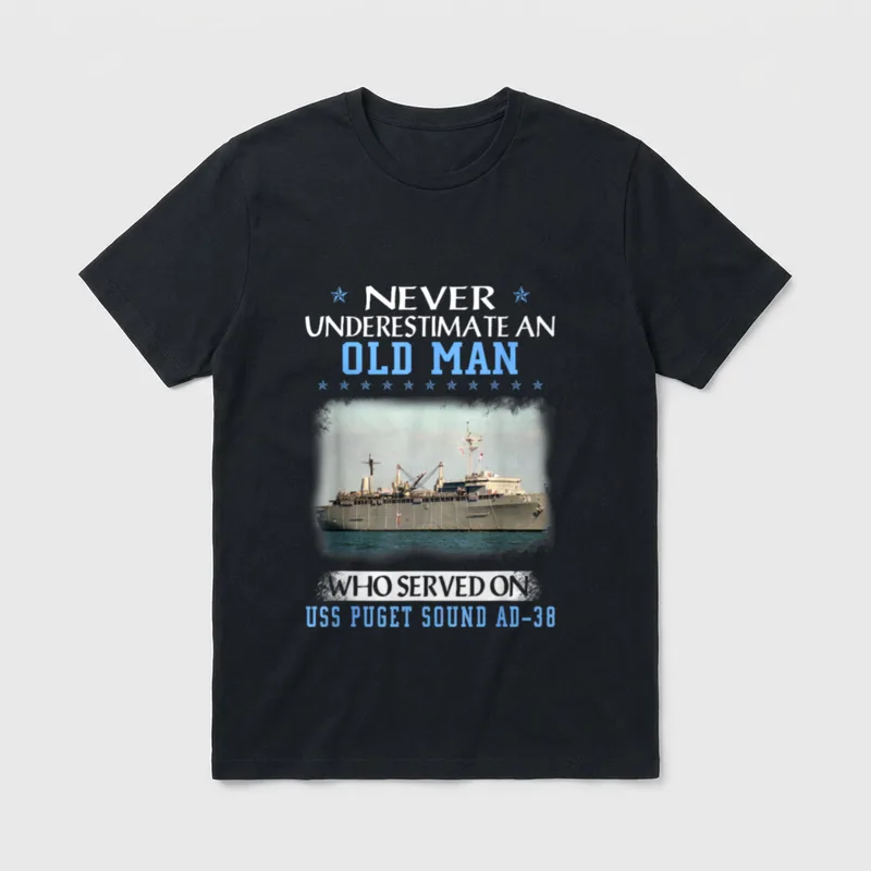 USS Puget Sound Veteran T-Shirt – Classic T-Shirt in Black