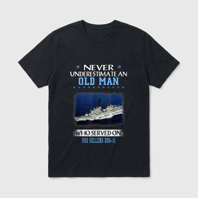 USS Sellers DDG-11 Veteran T-Shirt – Classic T-Shirt in Black